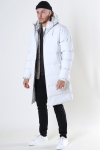 Rains Long Puffer Jacke Off White