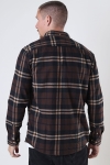 Kronstadt Johan Flannel check Hemd Black / Brown