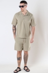 ONLY & SONS ONSBREE SLUB SHORTS CS Chinchilla SOLID COLOR