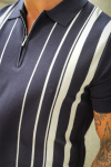 ONLY & SONS Wyler Regular Fit Zip Polo Knit Dark Navy
