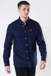 Lyle & Scott Regular Fit Light Weight Oxford Hemd Navy