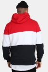 Uhrban Classics TB1870 Hoody Fire Red/White/Navy