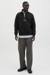 Jack & Jones Soho Sweat Half Zip Black