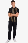 Fred Perry TEXTURED STRIPE POLO 102 Black