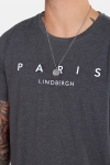 Lindbergh Paris T-Hemd Dark Grey Melange