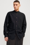 Jack & Jones Summer Band Linen Hemd LS Black