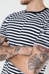 Basic Brand T-Hemd Striped Black/White