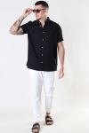 Solid Allan SS Linen Hemd True Black