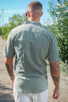 ONLY & SONS Caiden SS Resort Linen Hemd Swamp