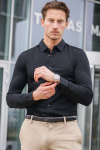ONLY & SONS Miles LS Stretch Hemd Black