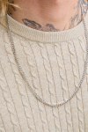 Jack & Jones Emil Knit Cable Crew Neck Oatmeal