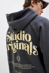 Jack & Jones Acapulco Typo Loose Fit Hoodie Black