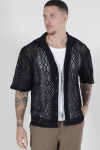ONLY & SONS Novak Relax Resort SS Lace Hemd Black