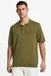 Jack & Jones JPRBLAIGOR KNIT POLO S/S SN Martini Olive