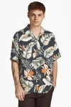 Jack & Jones JPRBLATROPIC RESORT Hemd S/S RELAX SN Black