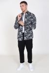 Only & Sons Frederik L/S Paisley Stretch Hemd Black