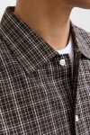 Jack & Jones Austin Loose Fit Check Hemd Chocolate Torte