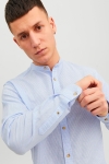 Jack & Jones SUMMER LINEN BAND Hemd L/S Cashmere Blue Stripe