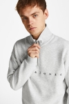 Jack & Jones JORCOPENHAGEN SWEAT QUARTER ZIP SN White Melange