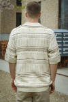 ONLY & SONS Karlos Relaxed Fit SS Resort Knit Polo Vanilla Ice