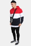 Uhrban Classics TB1870 Hoody Fire Red/White/Navy