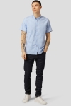 Clean Cut Copenhagen Oxford Stretch SS Hemd Light Blue