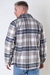 Jack & Jones JOROLLIE CHECK Hemd JACKET LS LN Grey Melange  /CHECK