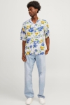 Jack & Jones Jeff AOP Resort Hemd SS Cloud Dancer