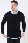 Clean Cut Copenhagen Merino Wool Crew Stricken Black