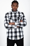 Fat Moose Adrian Cotton Check Hemd Black Check / Mid Grey Check