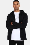 Only & Sons Basic Sweatshirts Zip Hoodie Unbrushed Black