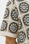 Jack & Jones Cartagena Crochet Knit Polo Sea Salt