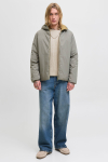 Jack & Jones Emil Knit Cable Crew Neck Oatmeal