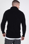 Clean Cut Osin ½ Zip Stricken Black