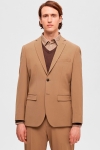 Selected Slim Liam Flex Blazer Camel