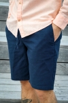 ONLY & SONS Linus Linen Shorts  Dark Navy