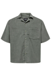 ONLY & SONS Alfi Relax Cord SS Hemd Castor Gray