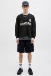 Jack & Jones Horizon Sports Print Sweat LS V-neck Black