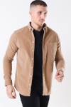 Kronstadt Johan Soft CordUhroy Overshirt Khaki