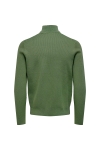 ONLY & SONS Phil Cotton Half Zip Knit Hedge Green