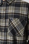 Fat Moose Forest flannel Hemd Navy/Moss check 007