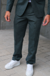 Selected Slim Oasis Linen Pants Dark Green