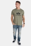 Alpha Industries Basic T-Hemd Olive