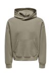 ONLY & SONS Goyle Box Fit Subca Hoodie Walnut