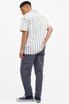 Jack & Jones JORDAVE RESORT LINEN STRIPE Hemd SS Cloud Dancer