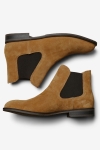 Selected Louis Suede Chelsea Boots Cognac