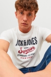 Jack & Jones JJELOGO TEE SS O-NECK 2 COL SS23 SN Cloud Dancer