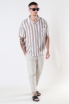 Kronstadt Ramon Cuba big stripe S/S Hemd Desert sand