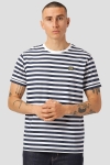 Clean Cut Copenhagen Basic Organic striped tee SS Navy