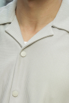 ONLY & SONS Kari Relaxed Plizze Resort SS Hemd Moonstruck